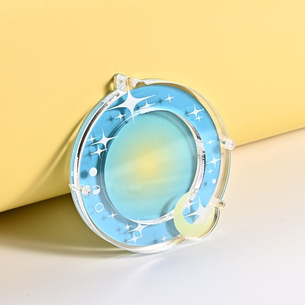 Japanese-Style Anime Badge Storage Box Mini Cartoon Badge Display Cases Acrylic Badge Protector Cover Anime Collector's