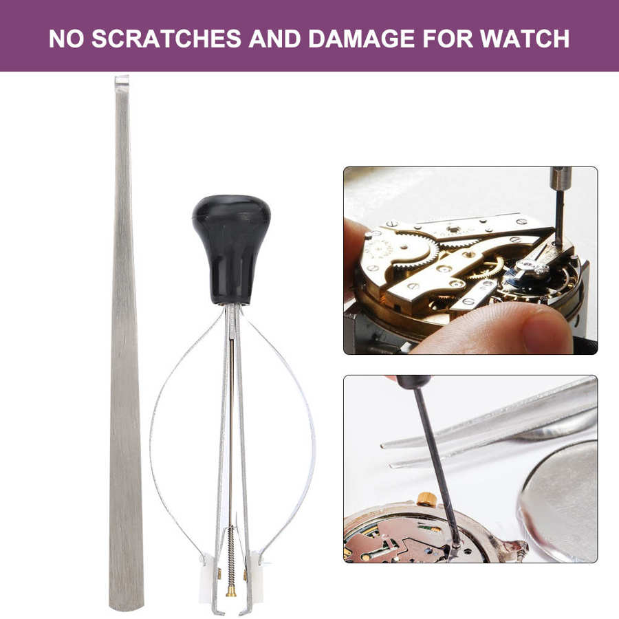 Extractor de agujas de reloj, herramienta de extracción de ajuste, Kit de accesorios de reparación de reloj, 2 piezas