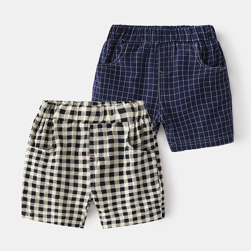 Pantaloncini da ragazzo scozzesi proprietà casuale comodo tessuto pantaloni per bambini pantaloni capispalla abbigliamento per bambini