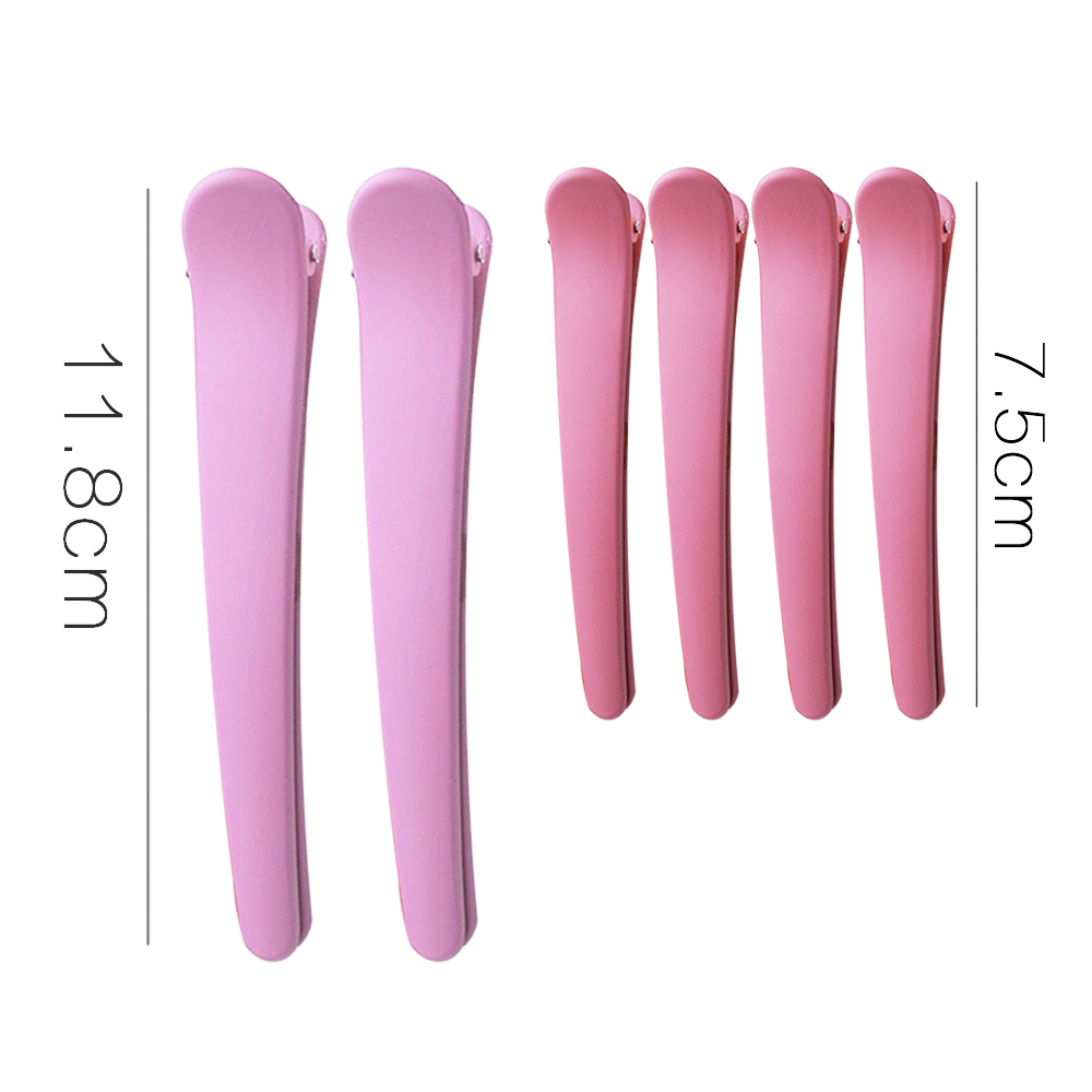 12cm enkle hårspenner i harpiks, butikk plastspenner til kvinner og jenter, hårspenner, gjør-det-selv hårstylingtilbehør, frisørverktøy: Rosa