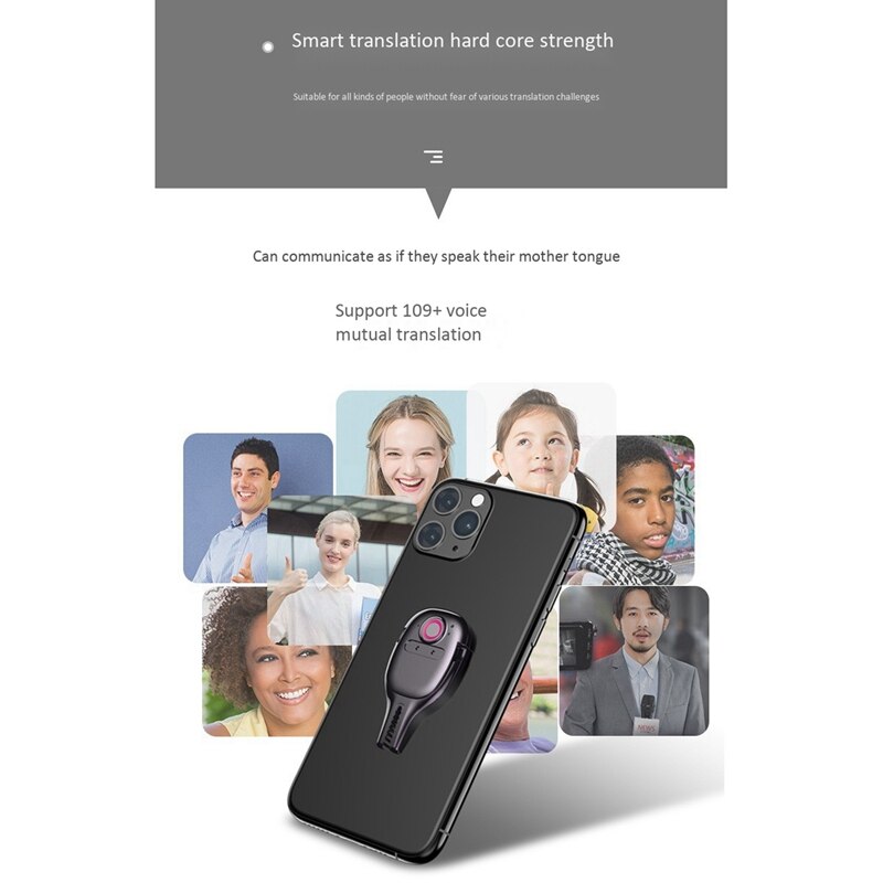 Vertaler spraakassistent stem naar tekst meertalige lichte stemvertaling lange standby voor auto