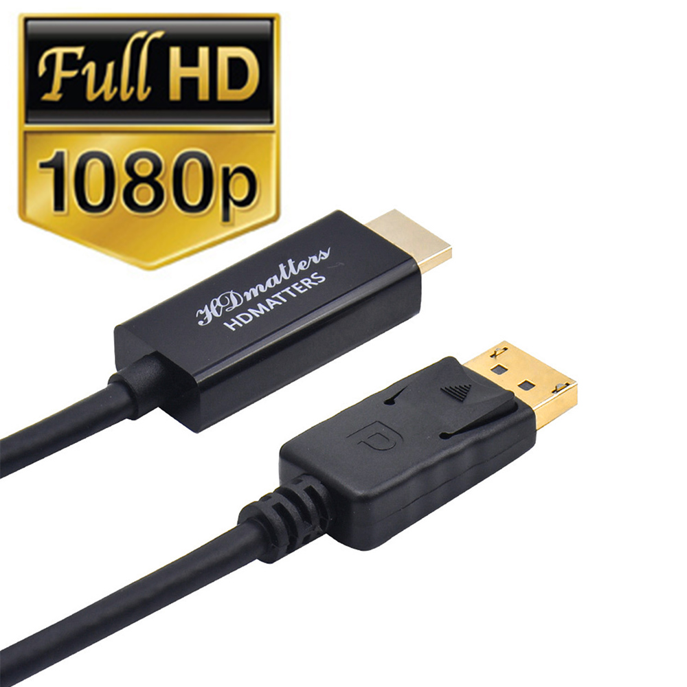 Displayport til hdmi 4k kabel 4k dp til hdmi adapter kabel 1.8m 4k dp til hdmi kabel adapter til hp dell asus lenovo: 1080p / 1m