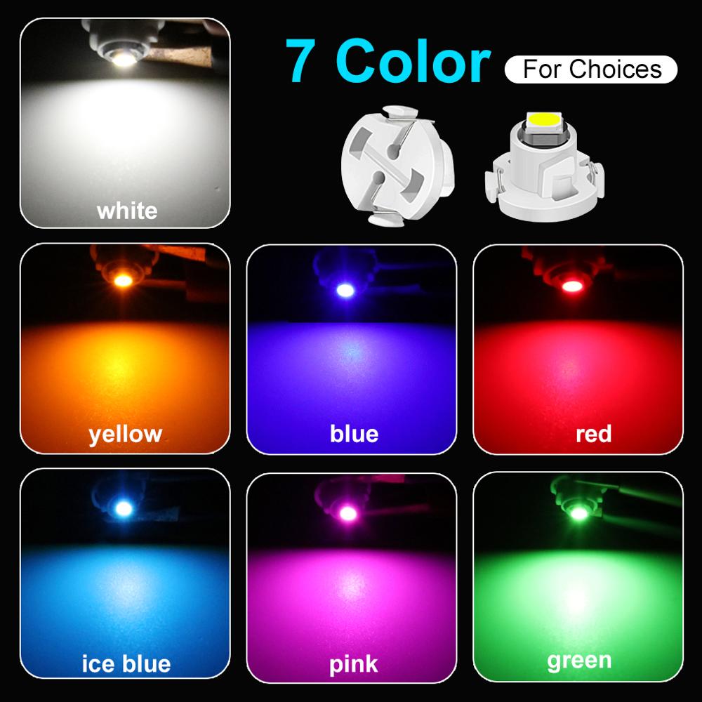 Bombillas LED superbrillantes T3 T4.2 T4.7 para Interior de coche, lámpara indicadora de salpicadero, 12V, 10 Uds.