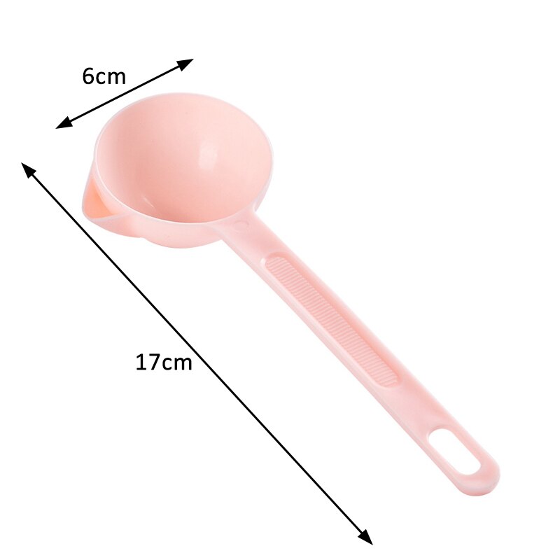 1 st måltid middag skopor lång stjälk sked köksartiklar soppsked servis 4 färger halkskydd risslev pp: Rosa