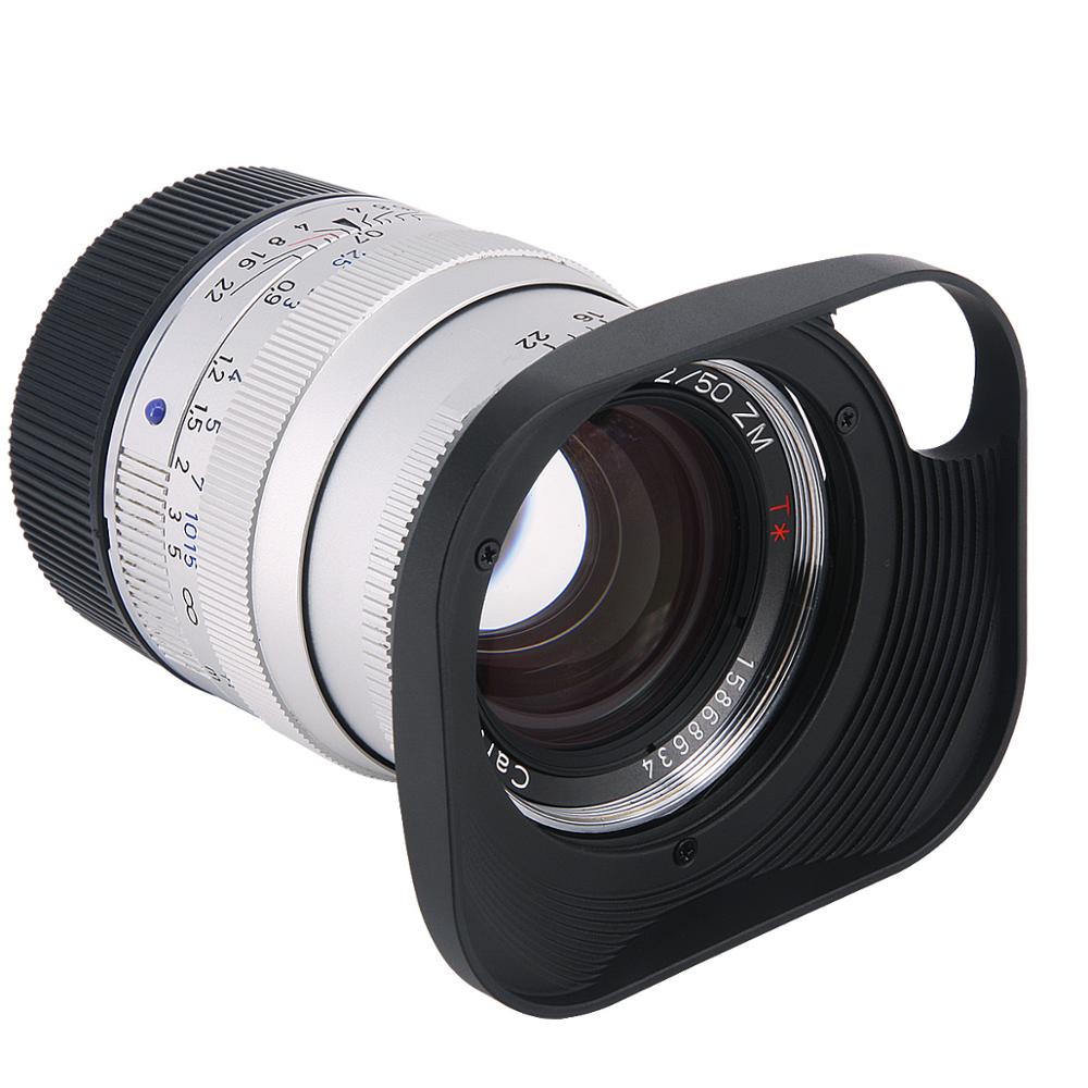 Haoge Metal Square Lens Hood for Carl Zeiss Planar T* 2/50 50mm f2 ZM, 35mm/F2 Lens Hollow Out