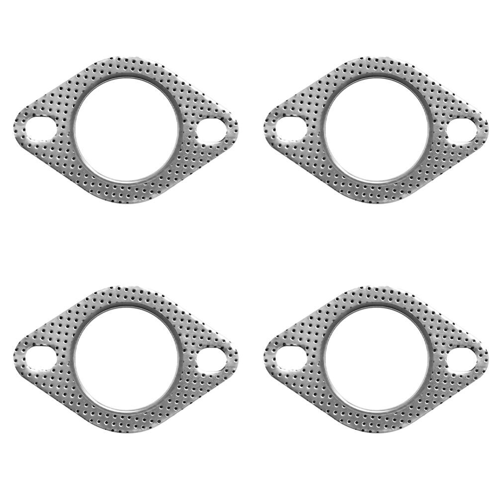 Car Exhaust Flange Gasket 5Pcs 2.5 Inch Aluminum Exhaust Downstream Manifold Pipe Flange Gasket 2 Bolts Car Accessories FreeShip