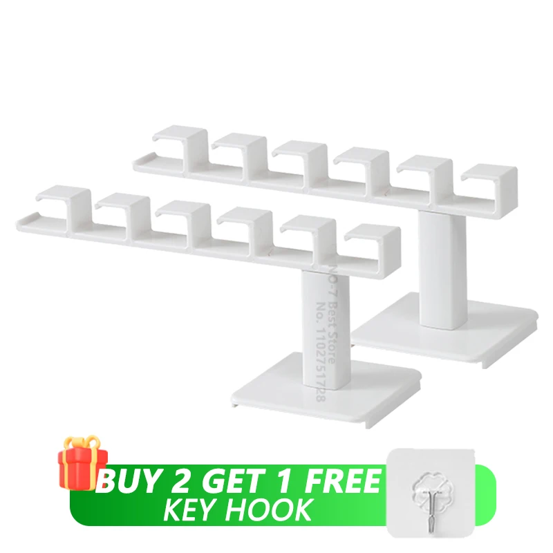 Capsorganisator for oppheng av hattehenger med , 6 kroker, sterk selvklebende støtte for capser, multifunksjonelt hattebøylestativ for veggbevaring av capser: Grønn