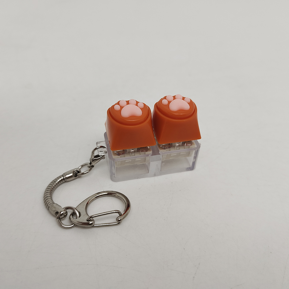 Siliconen zachte kat klauwen sleutelhanger sleutelhanger hanger mobiele telefoon rugzak hanger desktop accessoires decompressie pers gereedschap