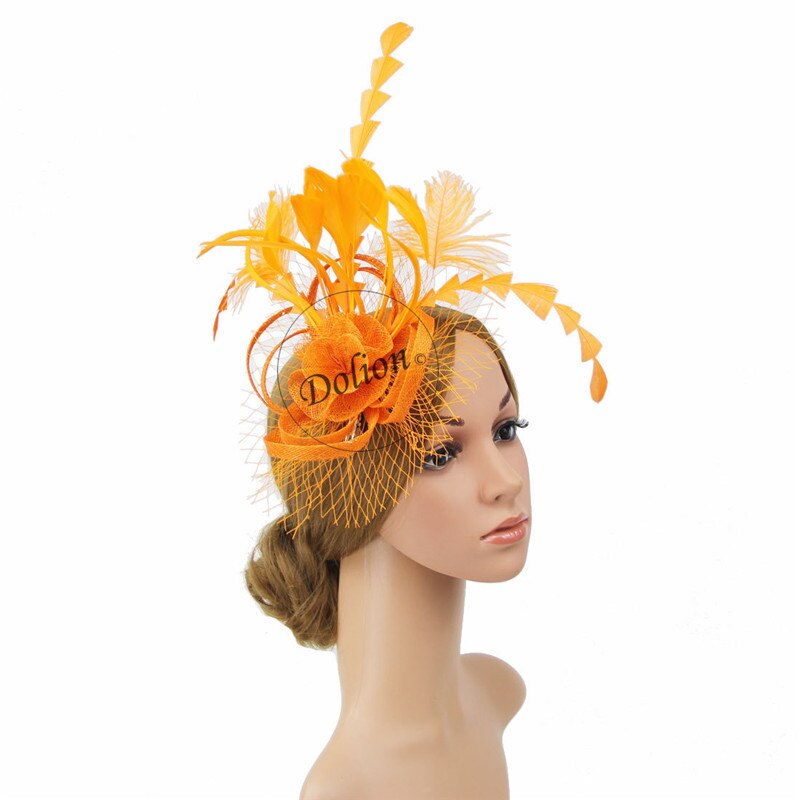 Women Chic Fascinator Hat Cocktail Wedding Party Church Headpiece Headwear Hair Clip Accessories
