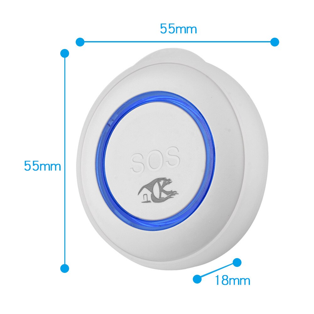 Wireless Caregiver Pager Smart Wifi Elderly Alarm SOS Call Button Tuya APP Remote Monitoring Calling Alert Patient Help System