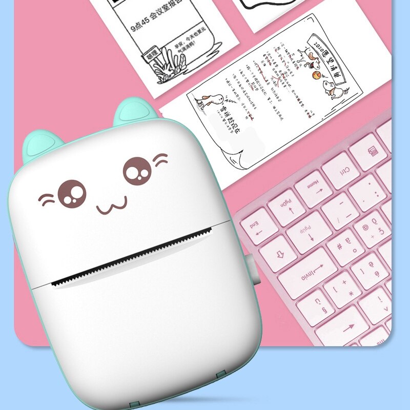 Smart Pocket Printer Mini Bliuetooth Wireless Thermal Printer Study Office Travel Memo for Android IOS Smart Phone