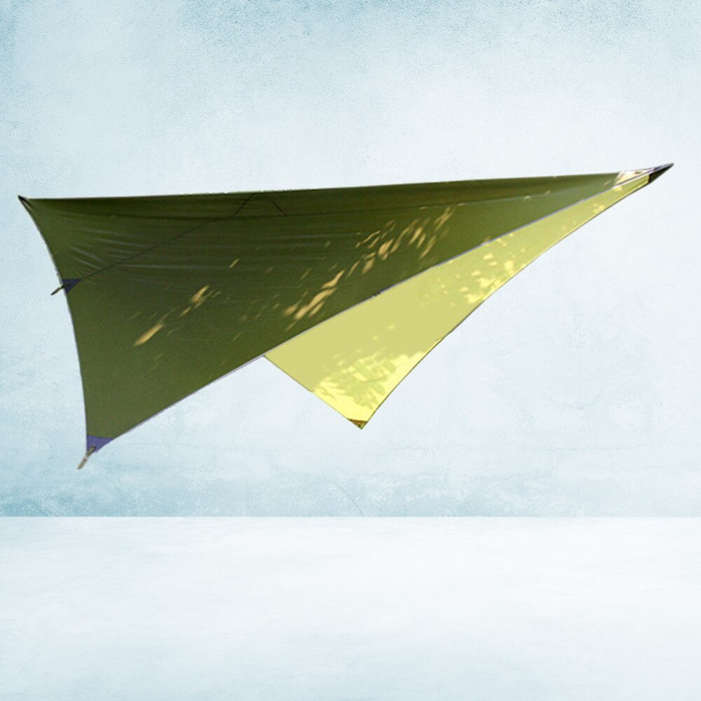 Outdoor Multifunction Canopy Sun Shade Tent Camping Sail Tarp Groundsheet (Accessories Not Included) (Green)