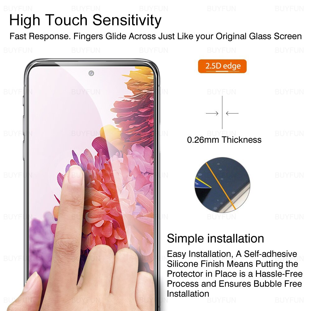 4Stck Volle Abdeckung Schutz Glas Für Samsung Galaxis S20 FE 5G 6.5 &#39;&#39;Bildschirm Schutz für samsung samsun s 20fe s20 fe telefon glas