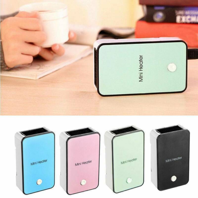 Portable Mini Handheld Electric Winter Heater Home Office Desktop Air Fan Warmer