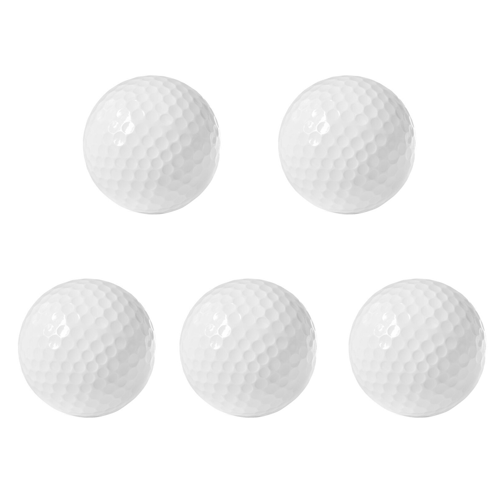 42.6mm Golf Ball Brand Golf Practice Ball Outdoor Sports White Synthetic Rubber Material Golf Ball Training Aids 1/3/5/10pcs: 5PCS