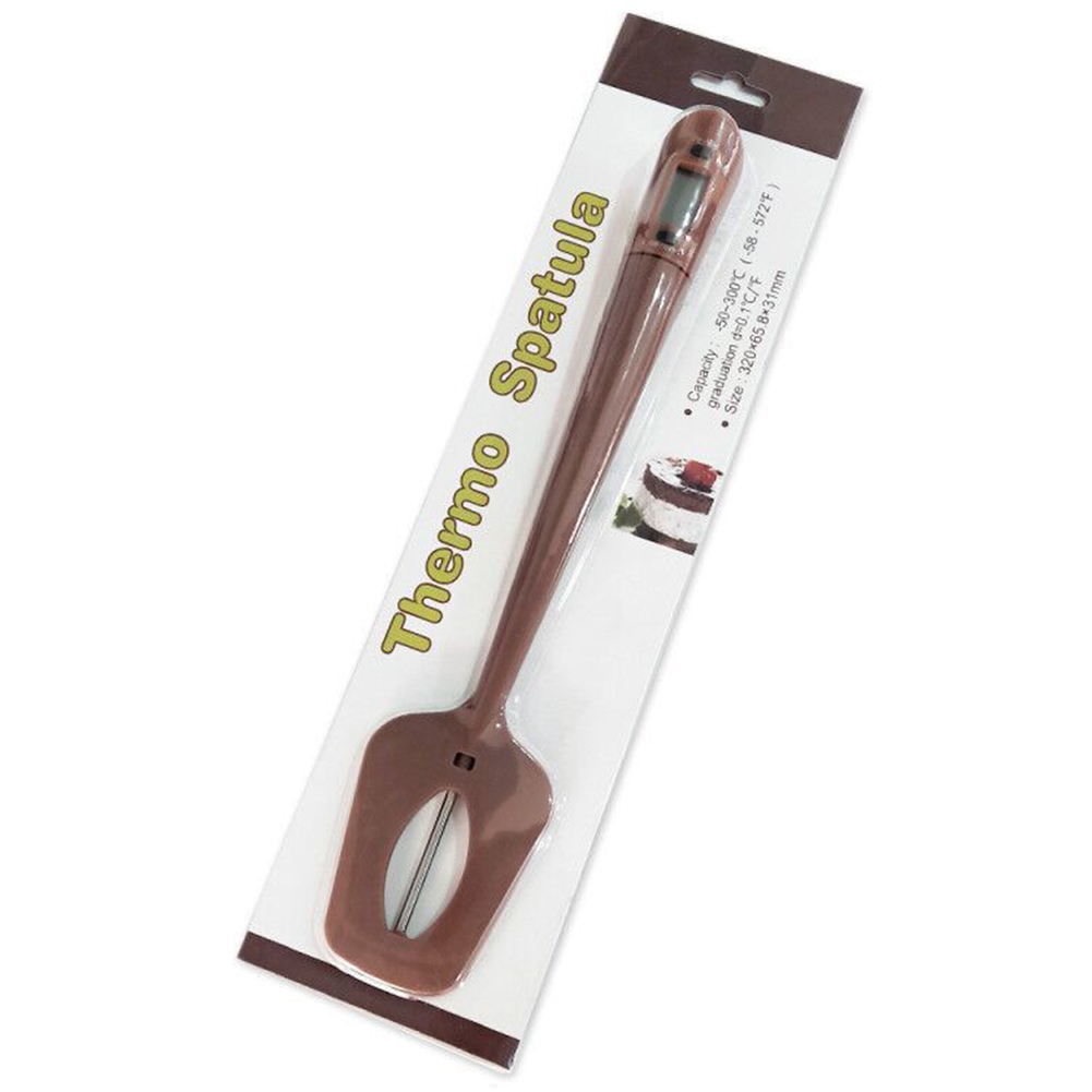 Siliconen Digitale Spatel Koken Thermometer Snoep Chocolade Eten Temperatuursensor Meter Gebak Cake Bakken Roeren Schraper