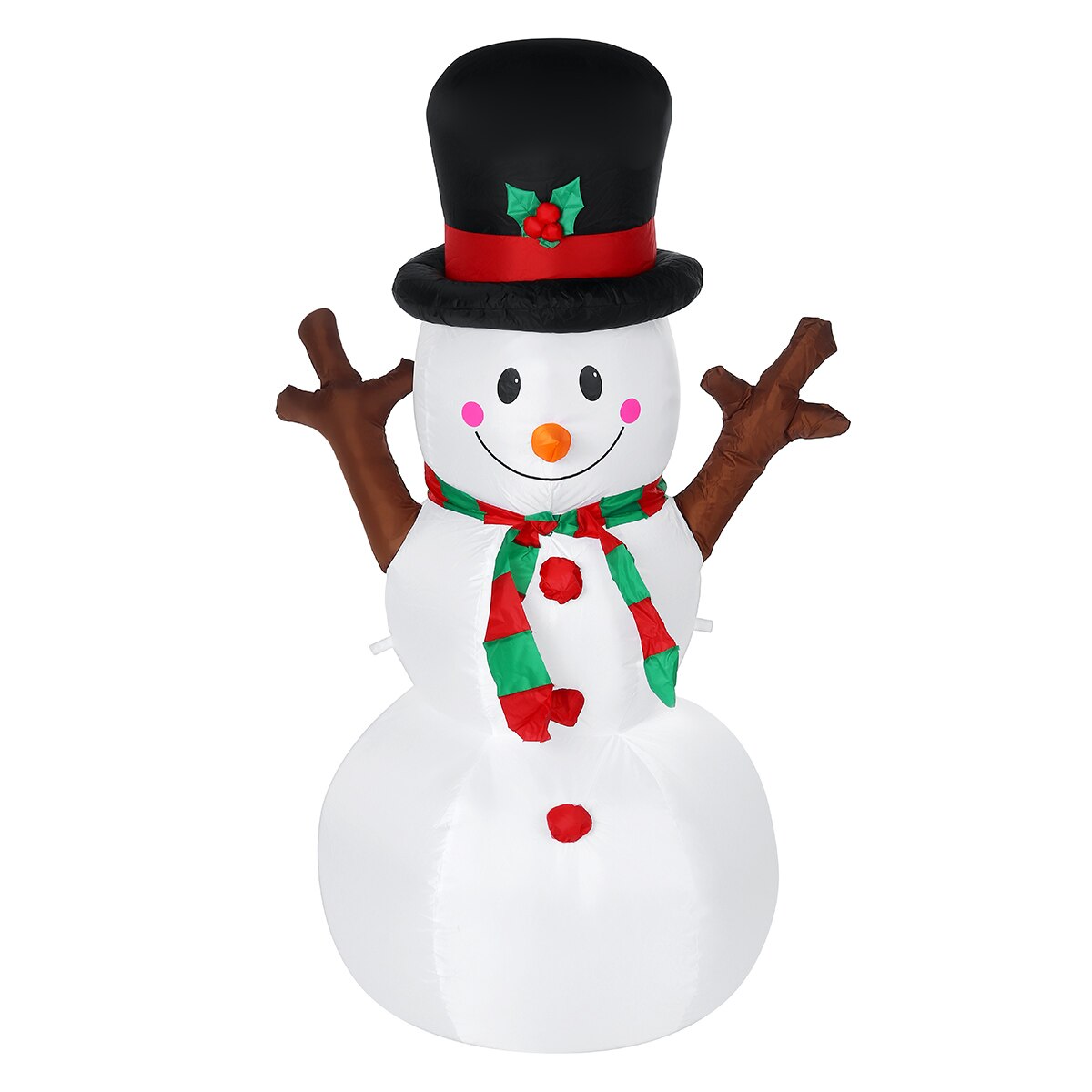 1.6M Led Air Opblaasbare Sneeuwpop Kerst Decoratieve Ornamenten Home Tuin Yard Opblaasbare Rekwisieten Met Led Verlichting Kinderen Speelgoed