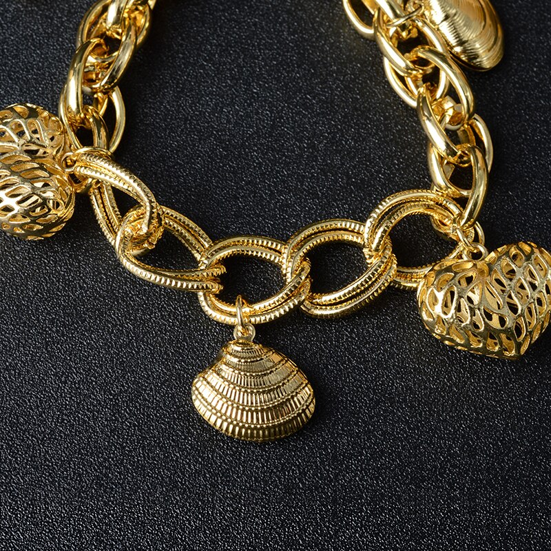 Sunny Sieraden Mode-sieraden Gold Charm Armbanden Voor Vrouwen Hand Kettingen Link Chain Bal Armband Voor Party