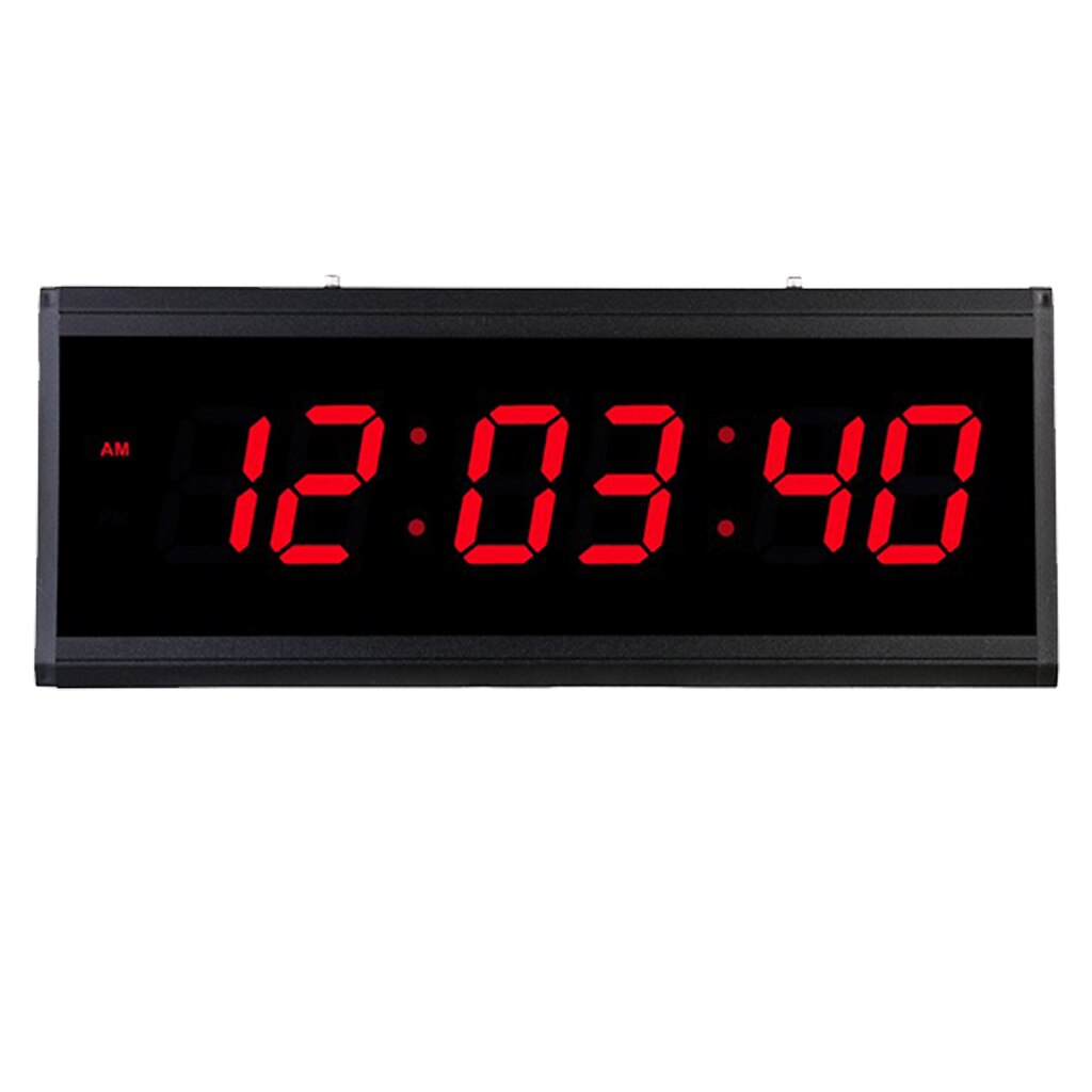 Reloj Digital de pared para el hogar, dispositivo enchufable con pantalla LED grande, para oficina, sala de estar, Hotel, iglesia, escuela, salón, enchufe estadounidense