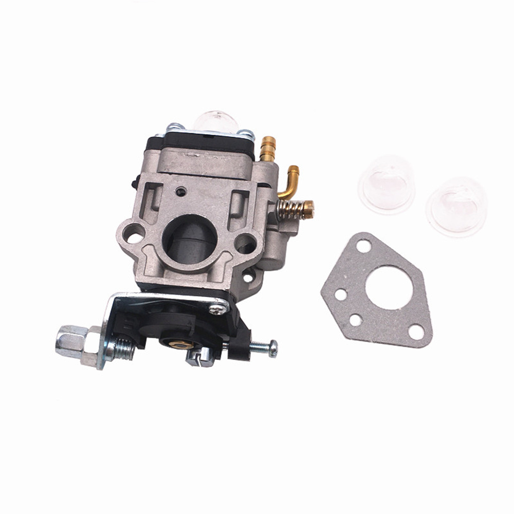 15 mm Vergaser-einstellen für Motorsense, 43 cc, 49 cc, 52 cc, Freischneider mit Dichtungsschlauch, Zündkerze, Benzinfilter für Motor- 40–5 44–5: Weiß