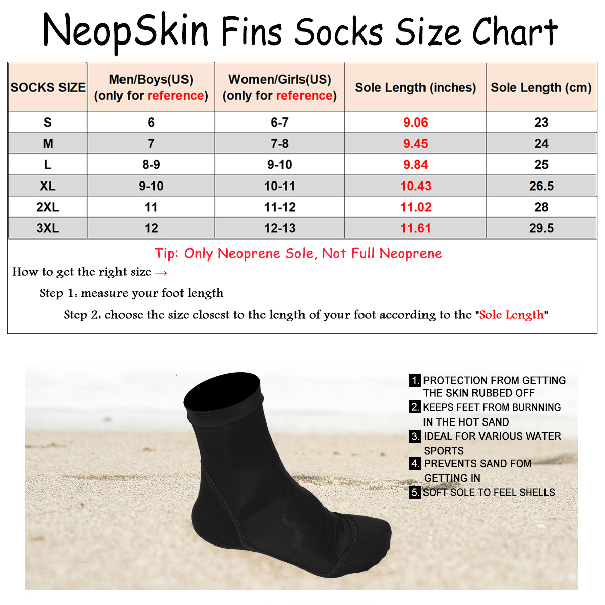 Calcetines de aleta de neopreno para playa, voleibol, fútbol, parte superior fina de poliéster, suelas de neopreno de 1,5mm, zapatos de agua con protección solar