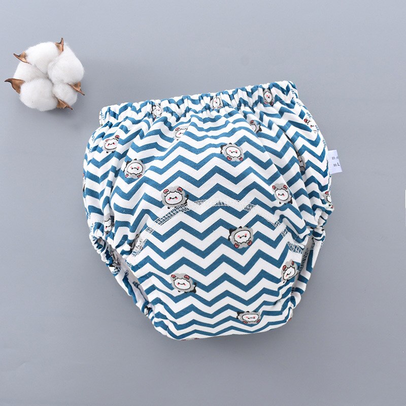 Lavable réutilisable bébé couches écologiques tetra poche tissu couche-culotte mousseline pul bebe culotte pour pot entraînement pantalon nappy: A010 / L(12-18kg)