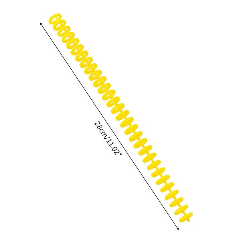 5pcs Plastic Loose Leaf Link Spiral Spring Binder Ring for 30 Holes A4 Notebook