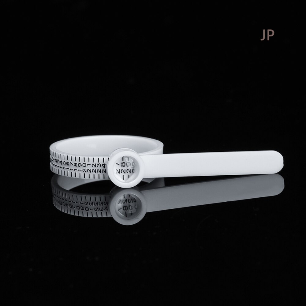 Pierścień Sizer środek z lupa palec Gauge oryginalny Tester palec cewki pierścień narzędzie rozmiar UK/US/ue/JP rozmiar miara pierścień Sizer: Magnifier-JP