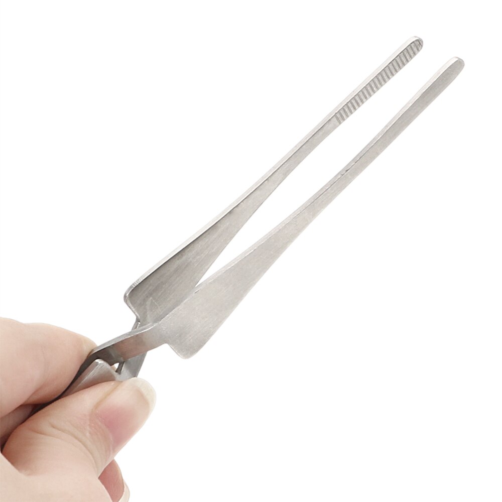 NICEYARD Non-slip Tweezers Stainless Steel Cross Lock Reverse Action Tweezer Save Effort Maintenance Tools