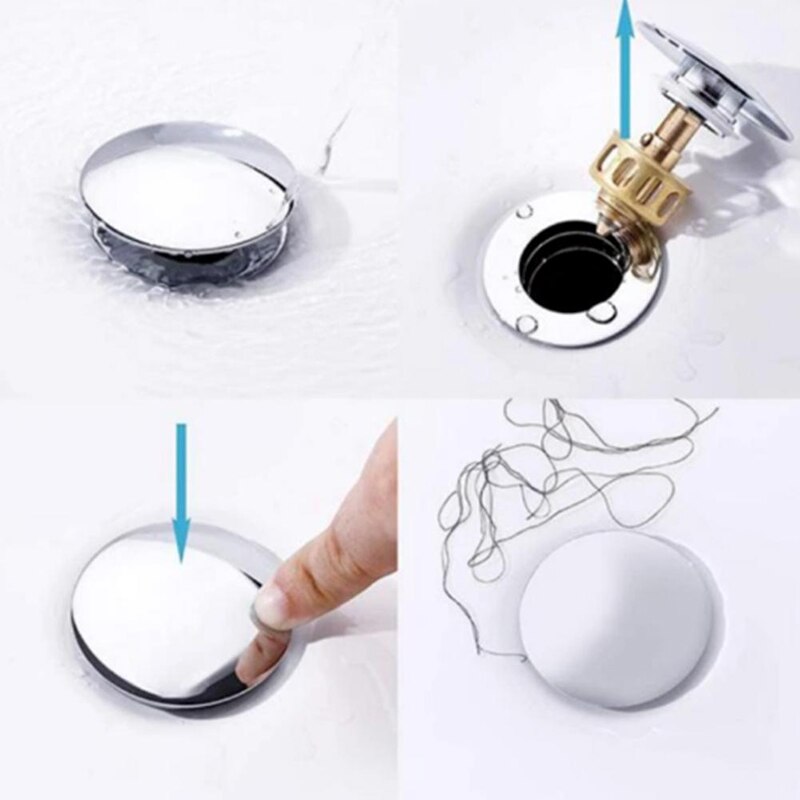 1PC Bathroom Kitchen Sink Replacement Drain Waste Filter Plug Basin Strainer Drainer Fast