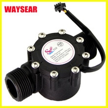 DN25 pipe 1'' water flow hall sensor Hall Flowmeter , flow meter Control Water 2-100L/min tools
