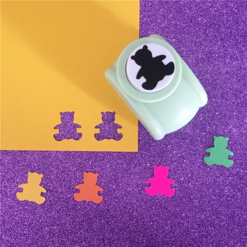 1 ''/20mm Urso Forma perfurador do ofício para scrapbooking papel perfurador cortador de papel do scrapbook furadores artesanais animal buraco soco