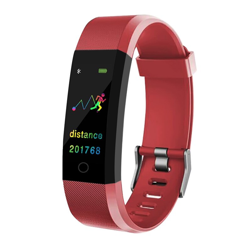 Clever Armbinde Fitness Armbinde Bluetooth Armbinde Herz Bewertung blutdruck Monitor IP67 Wasserdichte Fitness Tracker: Rot