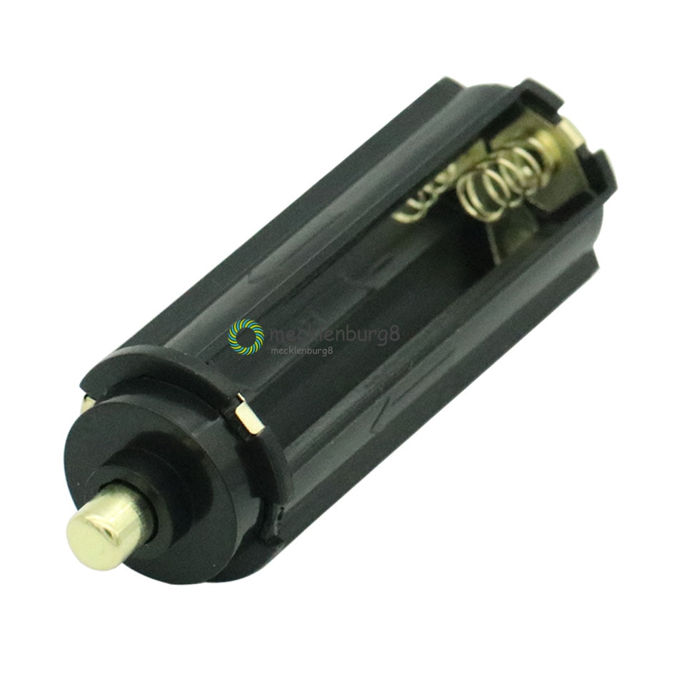 2 stks/partij 3 AAA batterij black plastic metalen houder box behuizing cilindrische type voor 18650 zaklamp 65mm * 21mm in voorraad