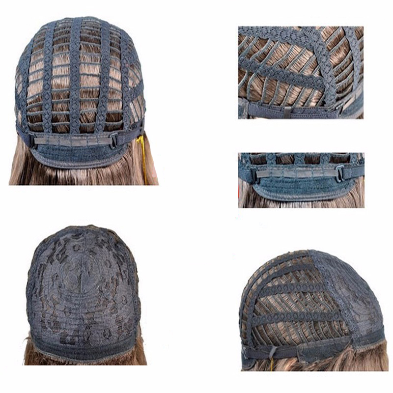 HAIRJOY Heat Resistant Synthetic Short Bobo Hair Wigs for Women Blonde Highlighted Wigs Cosplay Wigs