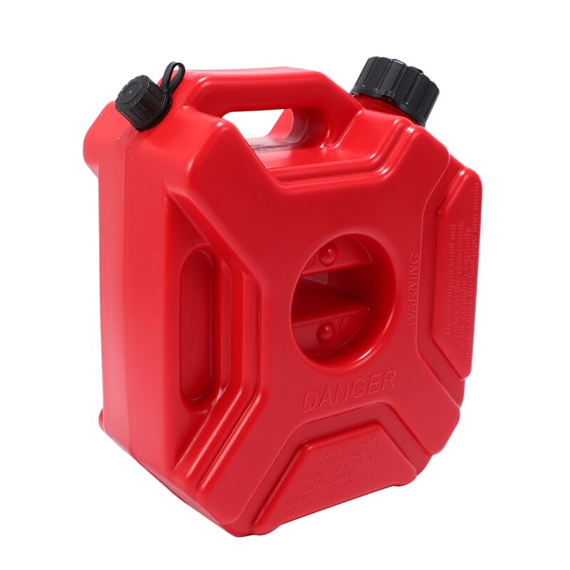 Motorcycle Red 3L Backup Fuel Tank Plastic Petrol Car Spare Container Petrol Tanks Canister ATV UTV