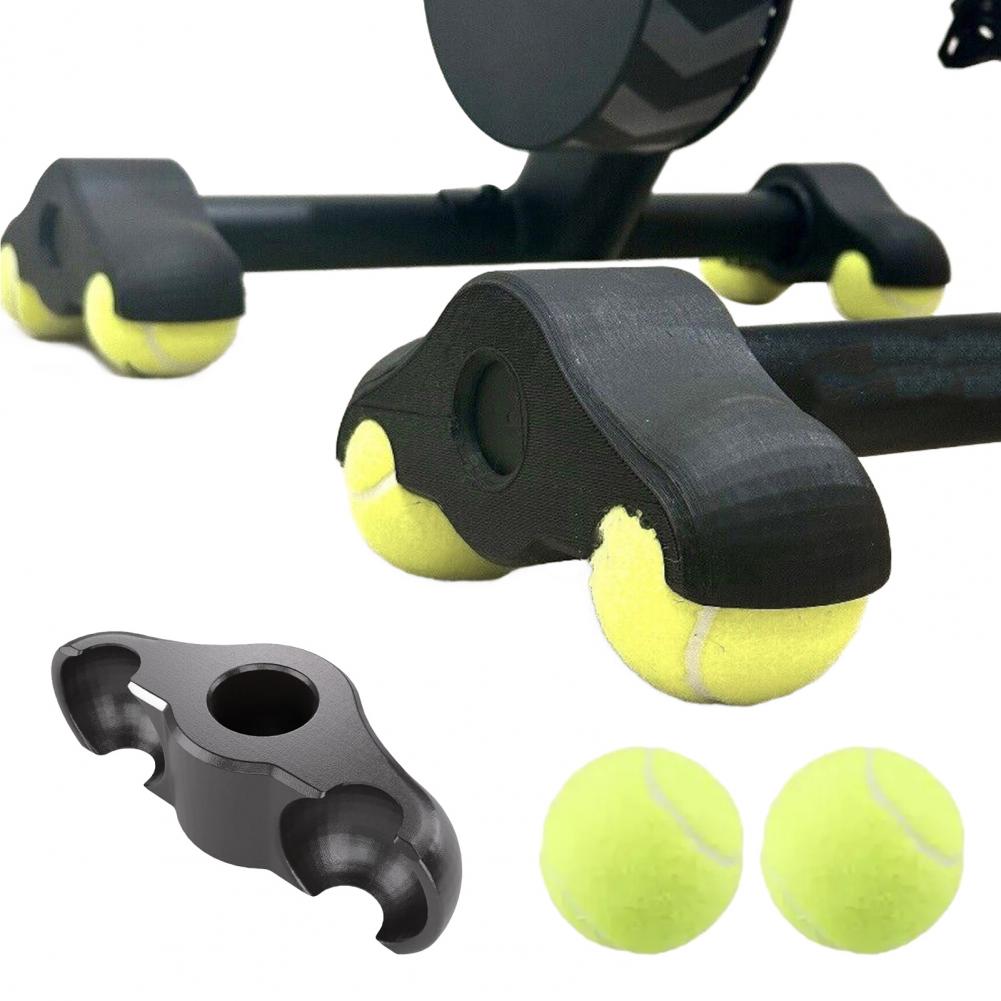 4 Uds 8 pelotas de tenis almohadillas de pie para bicicleta Wahoo Kickr Core Fitness Bike Protector de suelo absorbente de golpes bolas basculantes