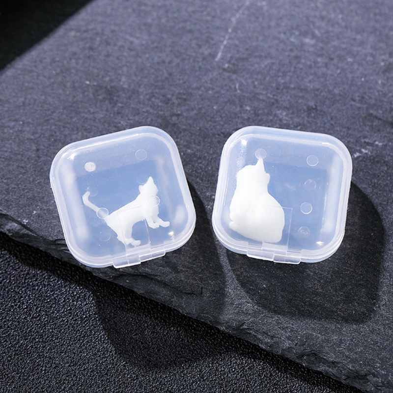 3D Three-dimensional Sitting Cat Model Mini Cat Crystal Epoxy Ab Glue Resin Diy Material Manual Filling