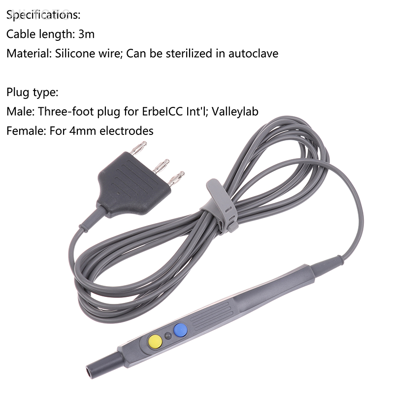 4.0MM Hand Control ESU Pencil Electrosurgical/Cautery Pencil Reusable Electrosurgical Pencil