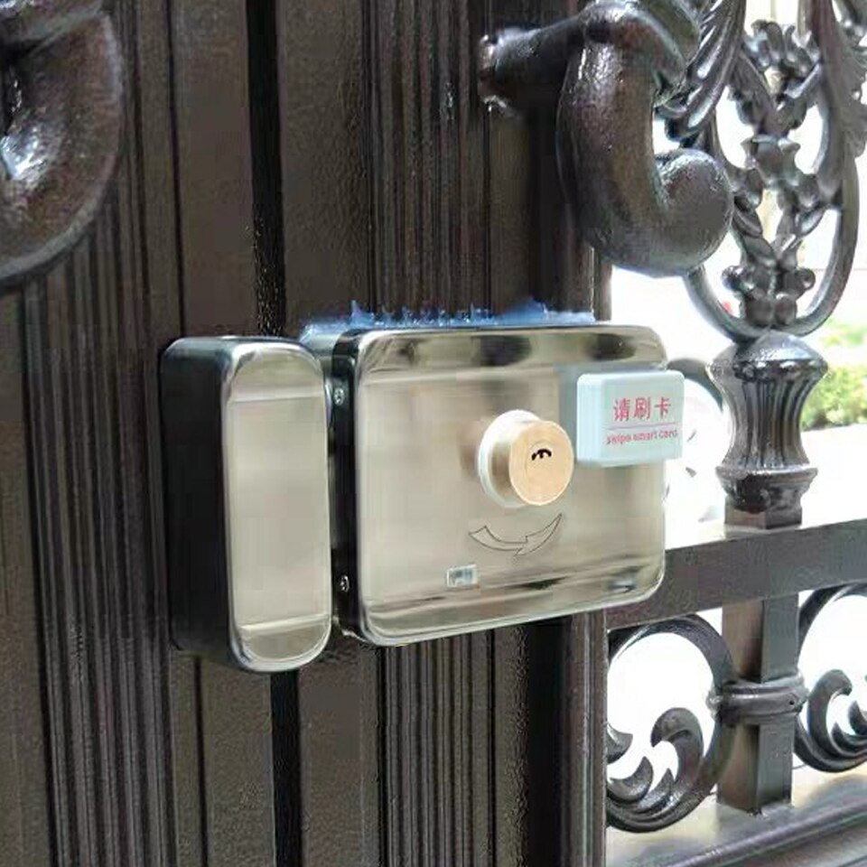 Elektronisch Gestuurde Unit Deurslot Inductie Kaart Borstelen En Magnetische Kaart Borstelen Lock Voor Huishoudelijke Verhuur Huis