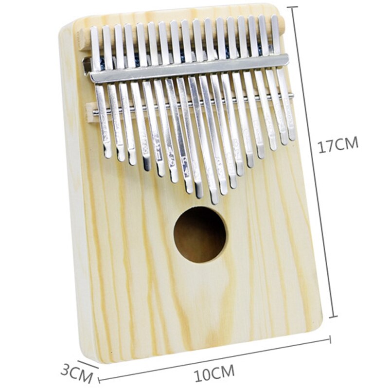 17 Key Kalimba Solid Thumb Finger Piano Kalimba Play with Guitar