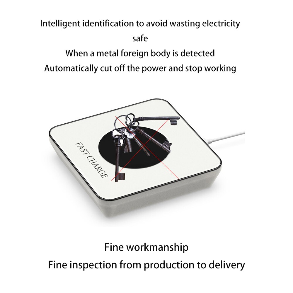 Fast Wireless Charger for Samsung S10 S9/S9+ Note 9 Qi Charging Pad Controllable Night Light Wireless Charging for iPhone 11 Pro