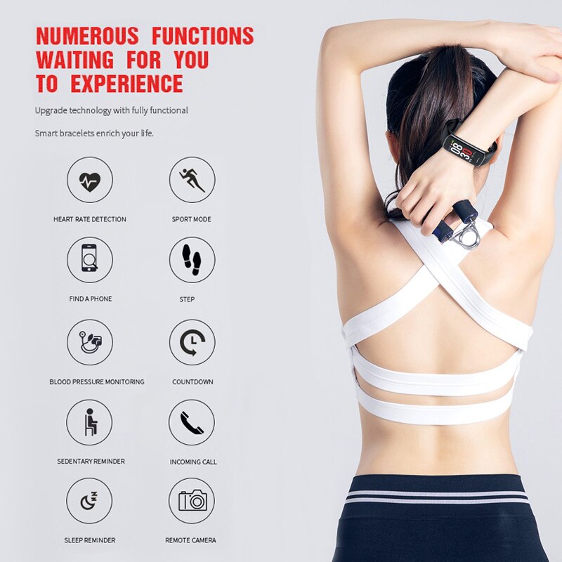 Smart Bracelet Band B2 Waterproof Bluetooth Wristband Female Physiology Reminder Heart Rate Monitor Fitness Tracker