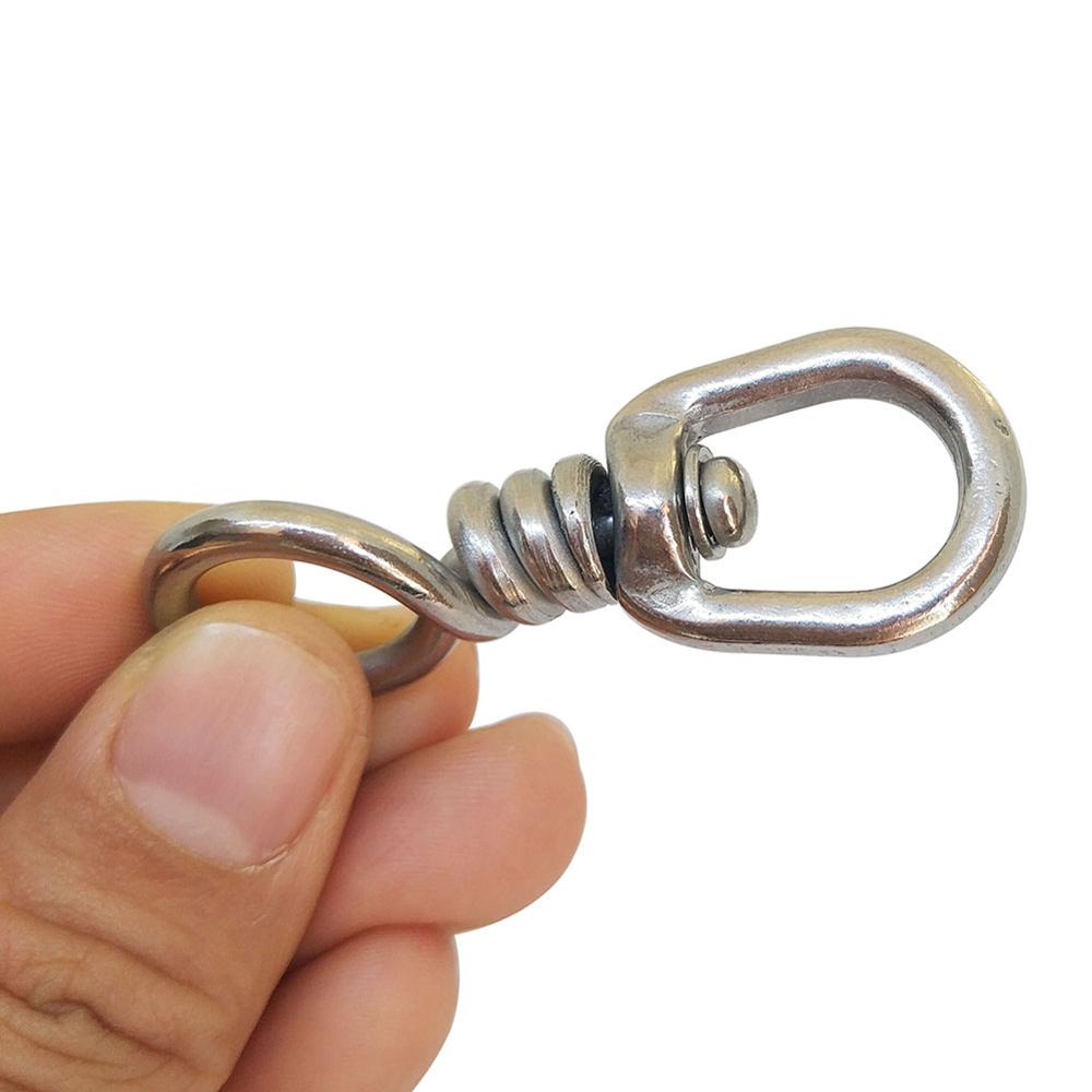 Stainless Steel Fishing Swivel, Hook Lure Connector High Strength for Tuna Longline Sea Saltwater Fishing
