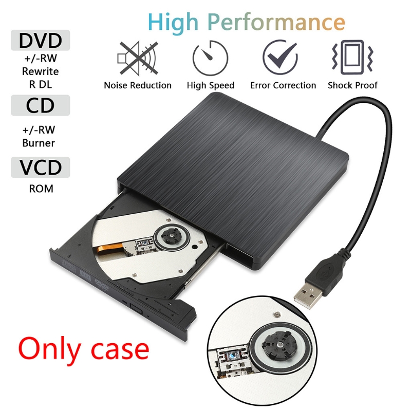 Slim Draagbare Optische Drive Behuizing Externe Usb 3.0 Hoge Snelheid Dvd Rw Brander