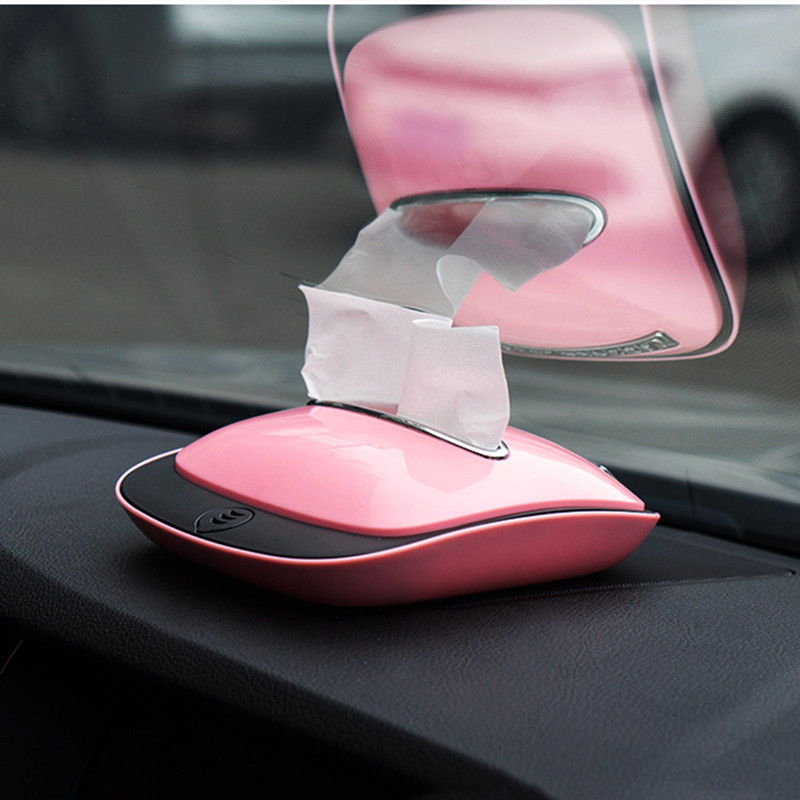 Auto Tissue Box Papieren Handdoek Functionele Aromatherapie Zonneklep Servet Doos Auto-accessoires Houder Papieren Servet Clip Tissue Houder