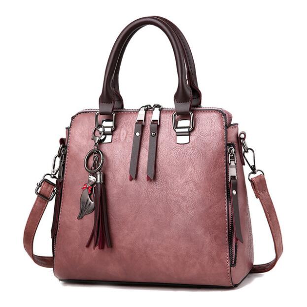 trend vrouwen tas herfst en winter een-schouder slingerde mobiele handtassen winkelen reizen wilde tas CZ209: Rubber Pink