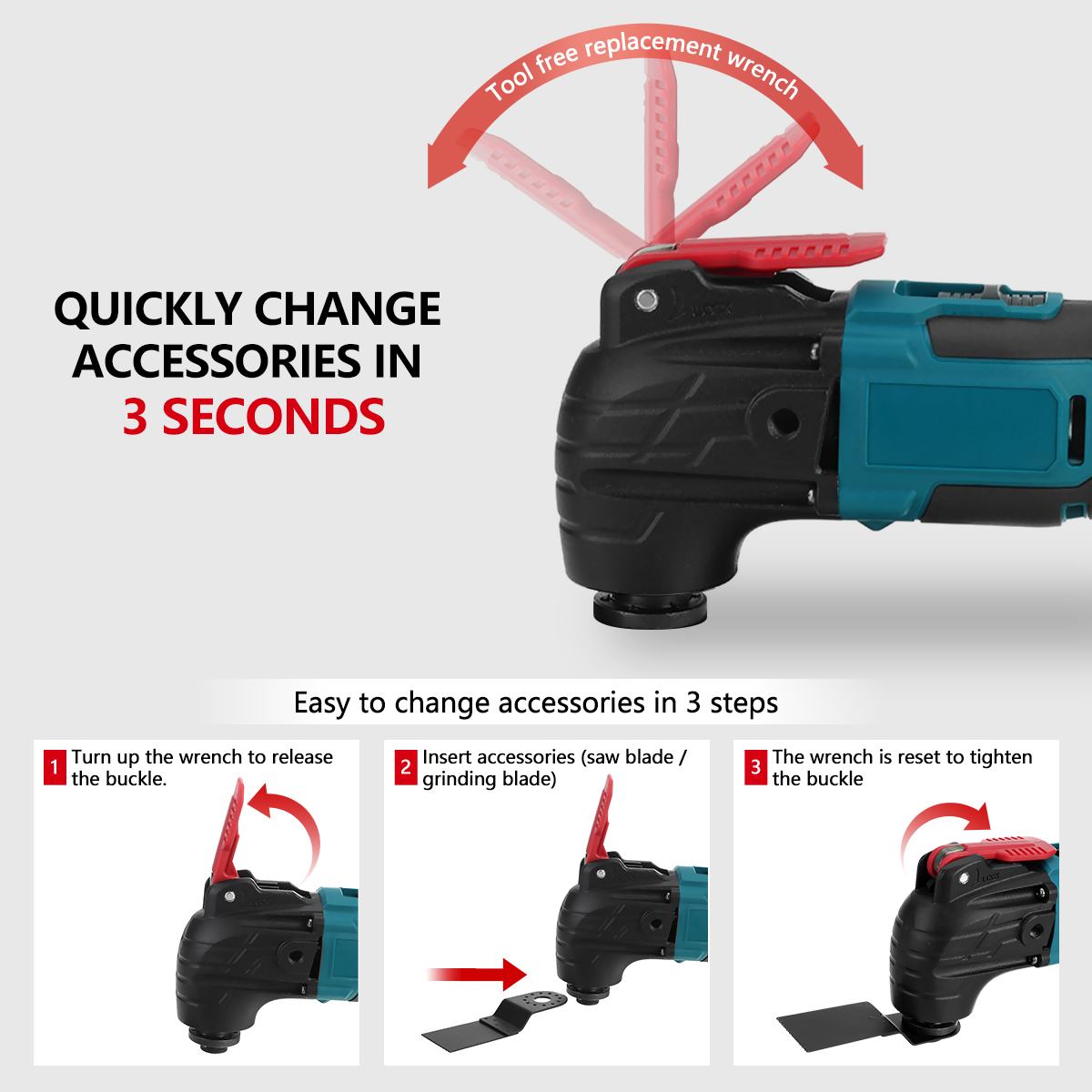 Electric Trimmer Saws Cordless Powerful Oscillating Multi Tools Home DIY Rechargeable Woodworking Tools 21V For Makita battery