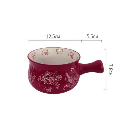 Keramische Kom En Plaat Gerechten Ontbijt Thuis Een Persoon Servies Havermout Kom Ontbijt Brood Plaat Havermout Kom: bowl C