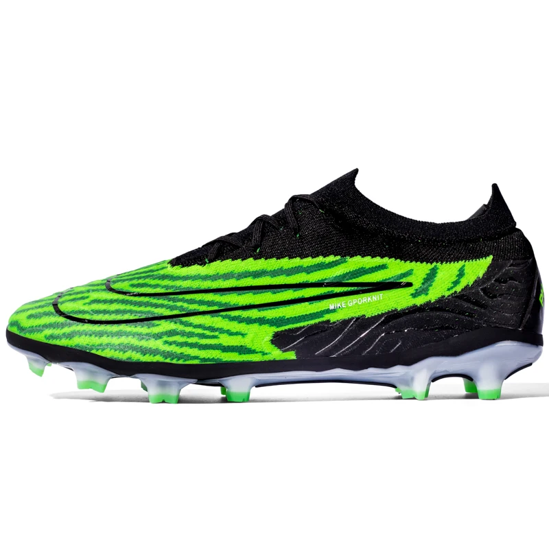 Soccer Shoes Men's Cleats Training Turf TF/FG Outdoor Indoor Football Boots Sneaker: black / 41